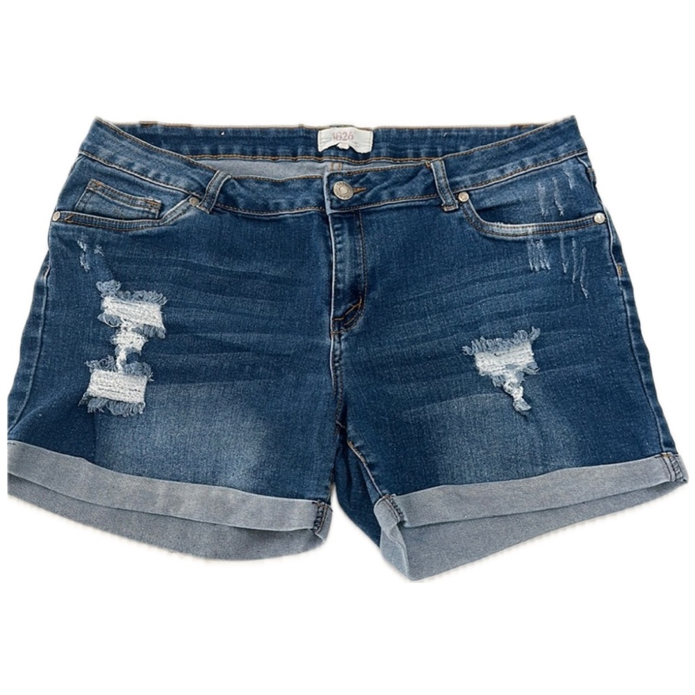 1826 Jeans distressed denim shorts
